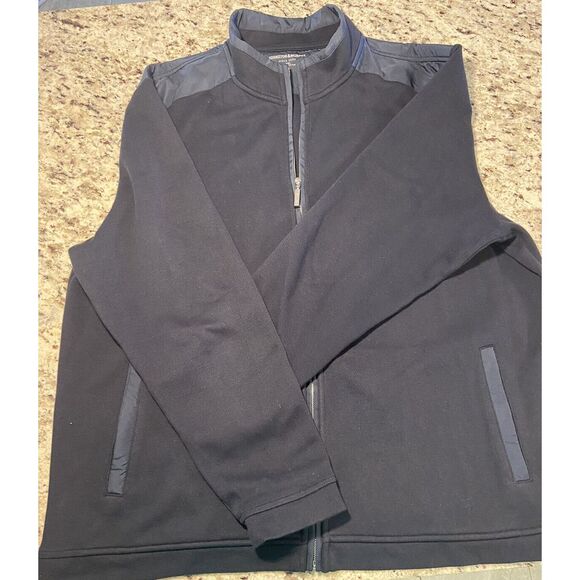 Johnston and Murphy Zip Sweatshirt, Navy 2XL - Picture 1 of 3